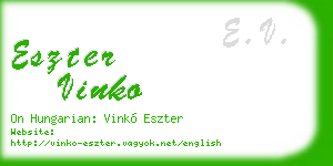 eszter vinko business card